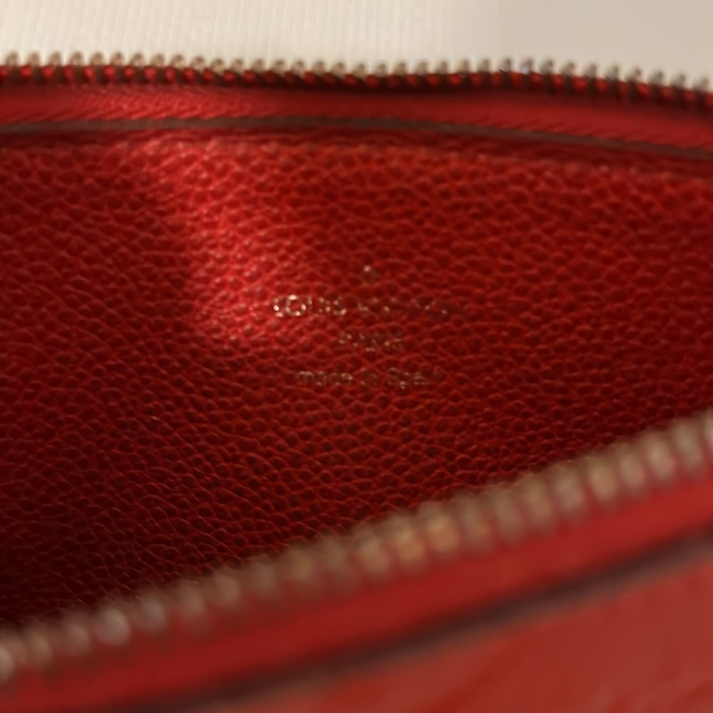 Louis Vuitton Red Monogram Zip Pouch - Picture 8 of 9